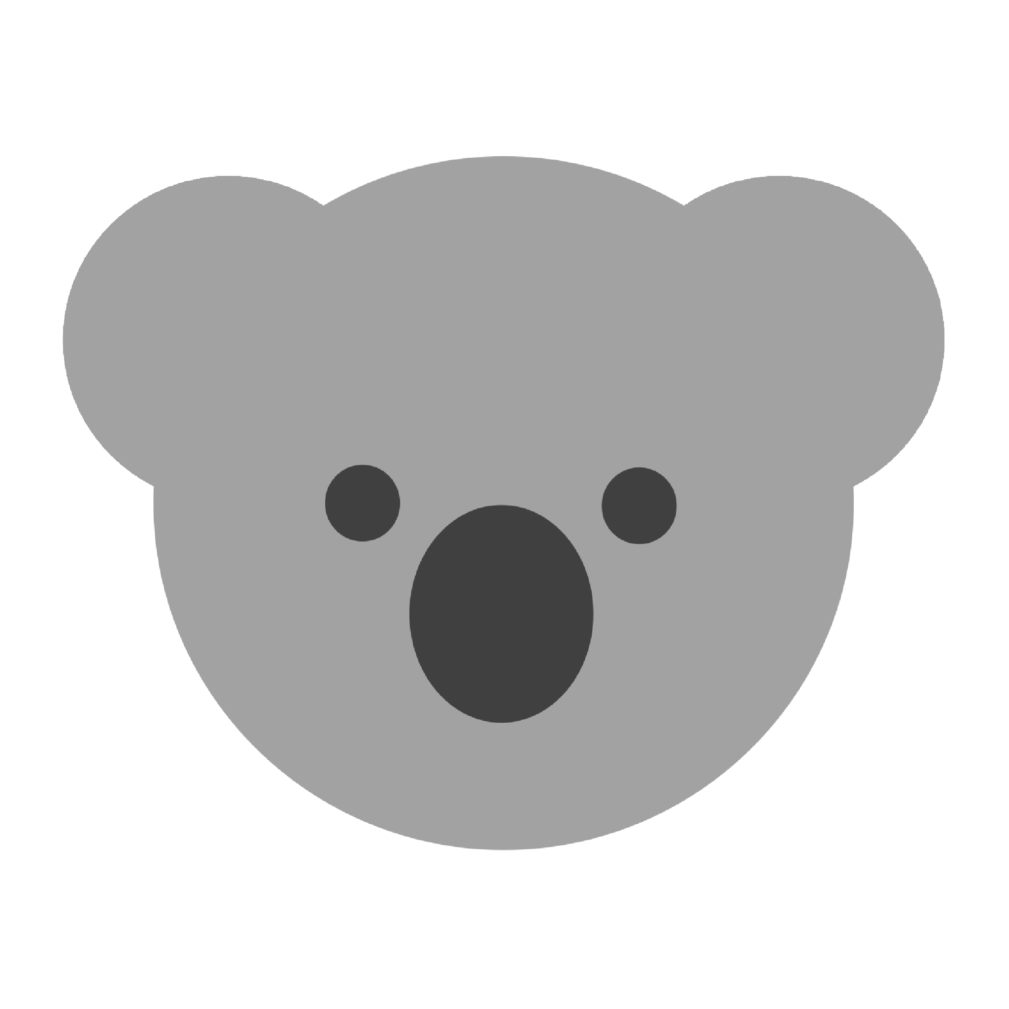 コアラの顔のイラスト