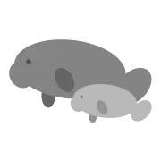 マナティーの親子