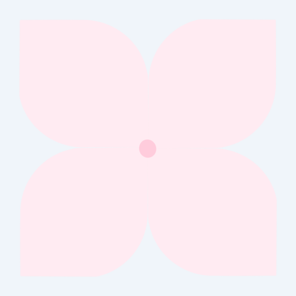 ピンク色のあじさいの花
