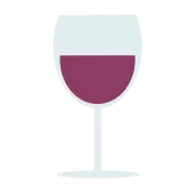 ワイングラスに入った赤ワイン