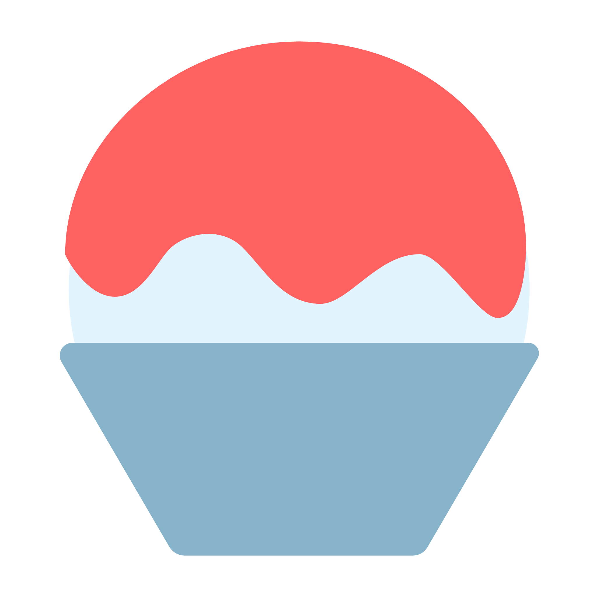 かき氷（ベクターリメイク）