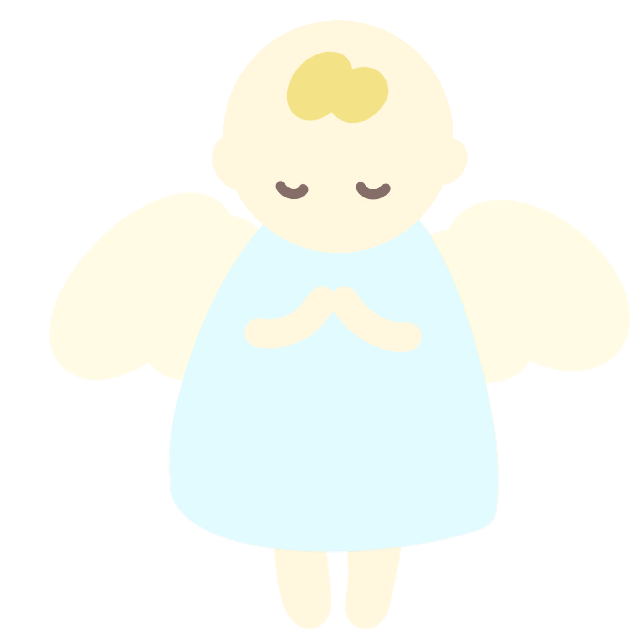 シンプルな天使のイラスト
