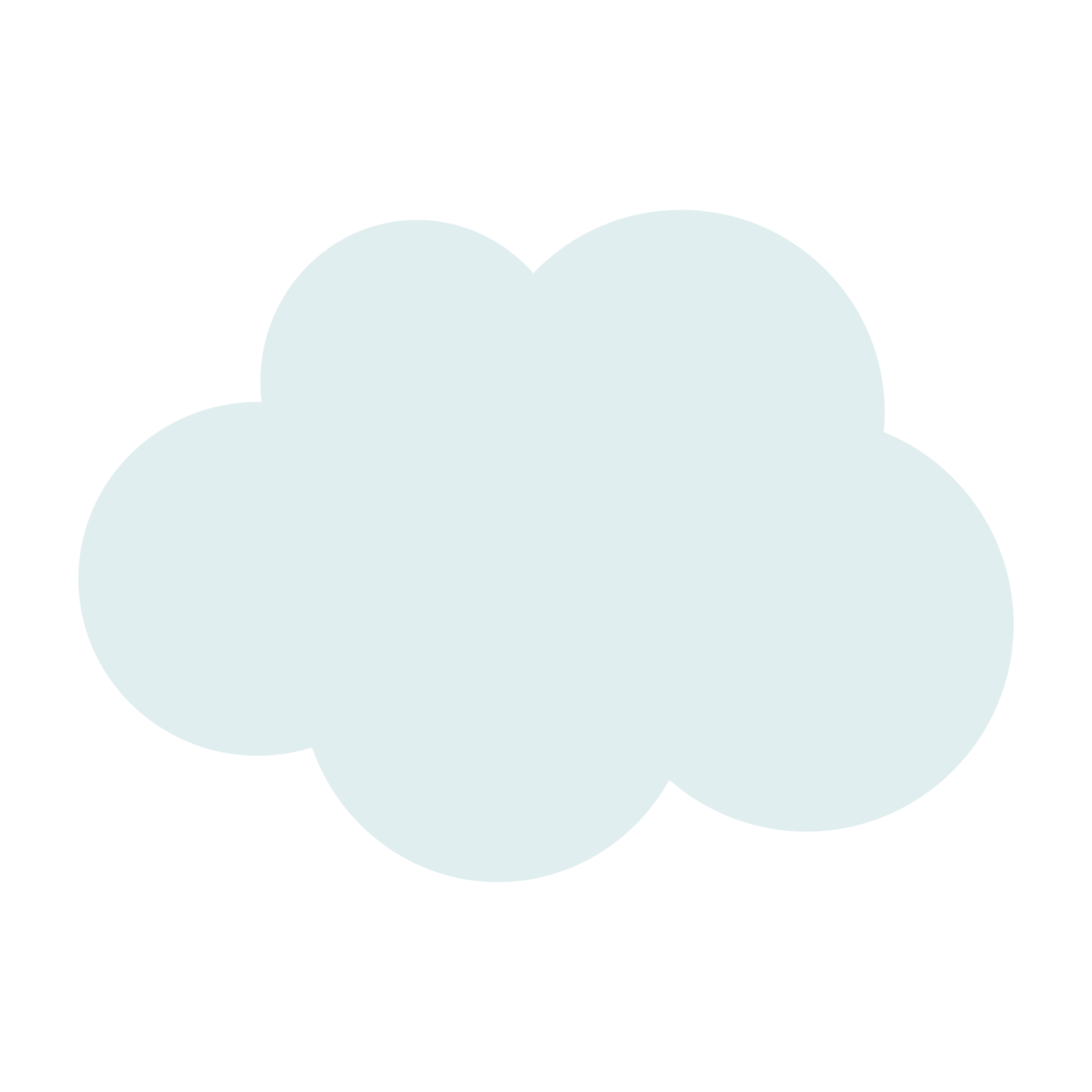 シンプルな雲（ベクターリメイク）