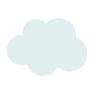 シンプルな雲（ベクターリメイク）