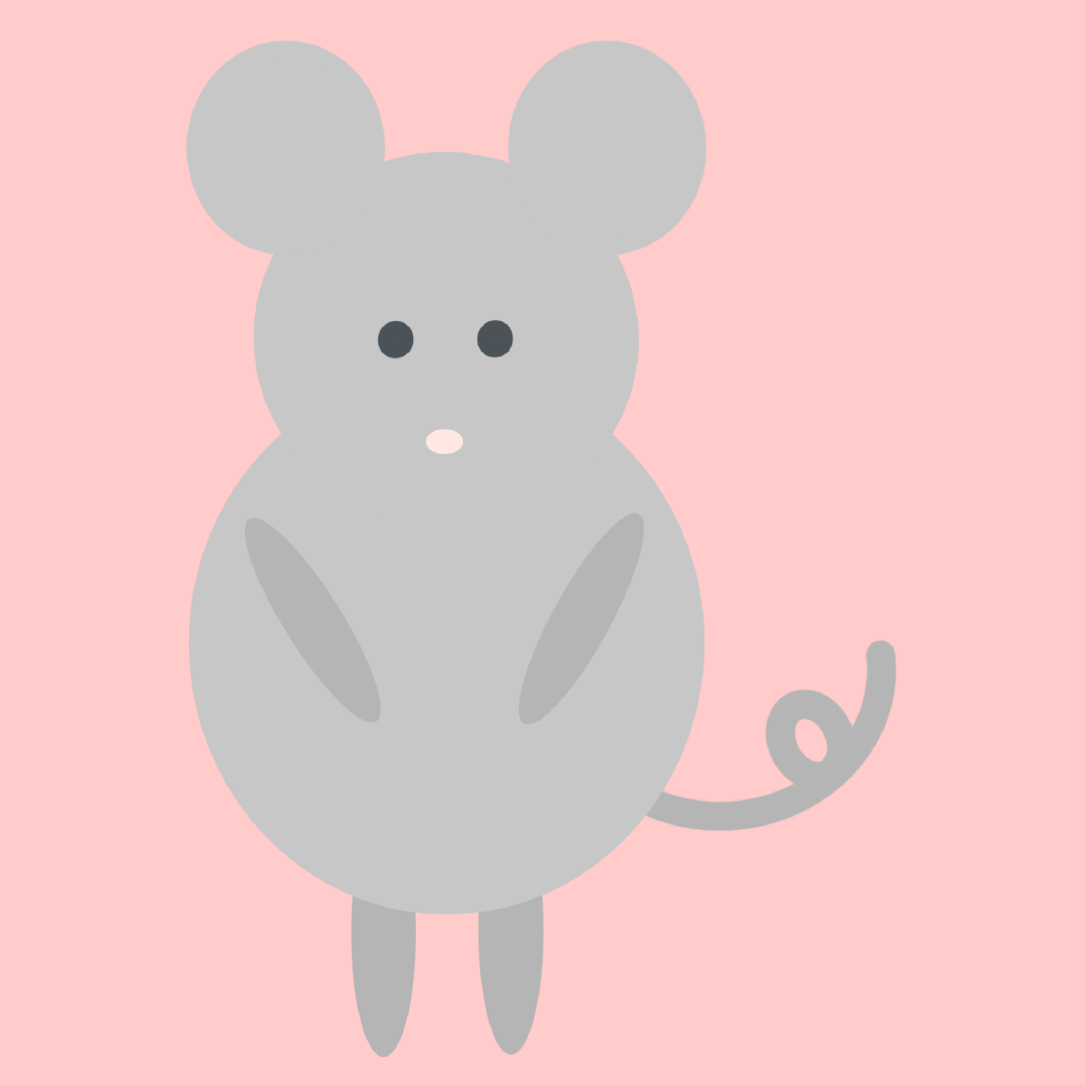 シンプルなねずみ