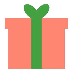 シンプルな赤いプレゼントボックス