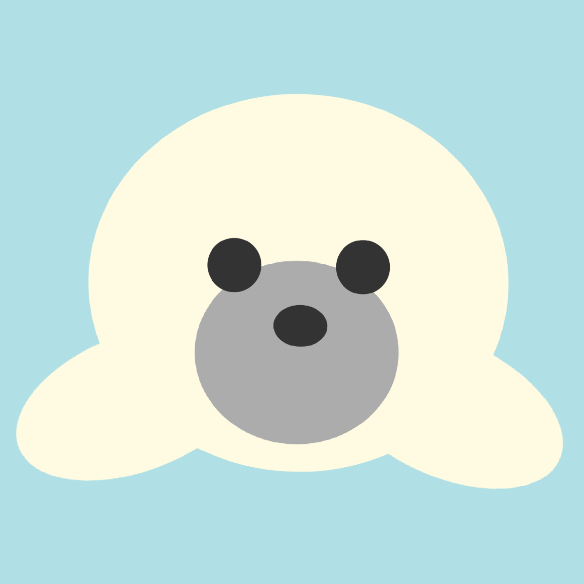 シンプルなあざらしの顔