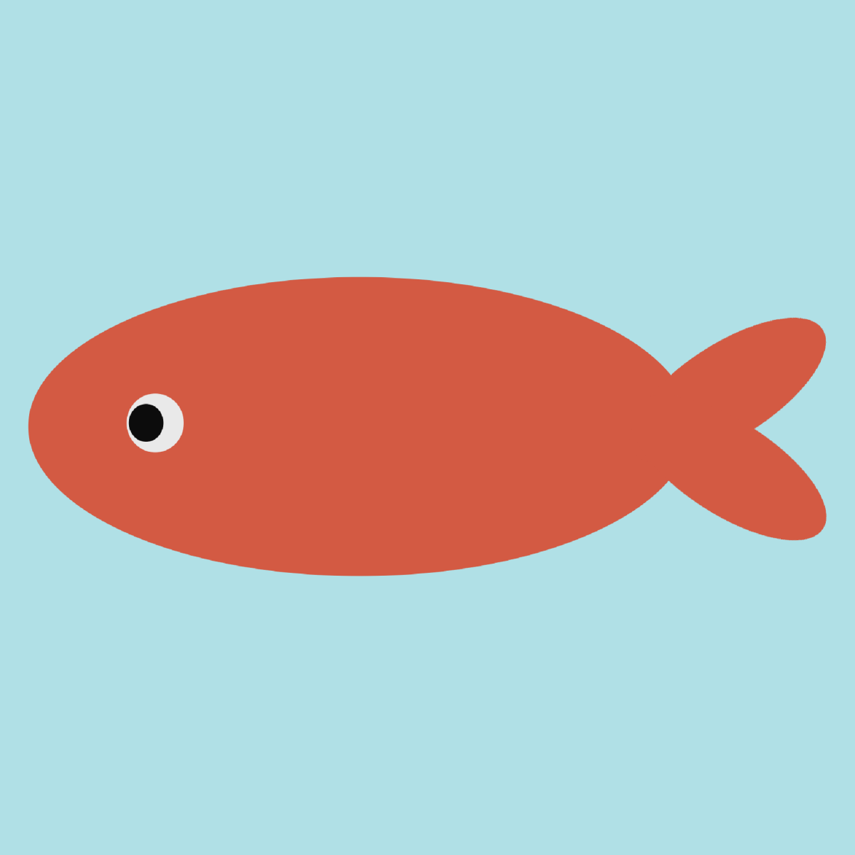 赤色の小さな魚