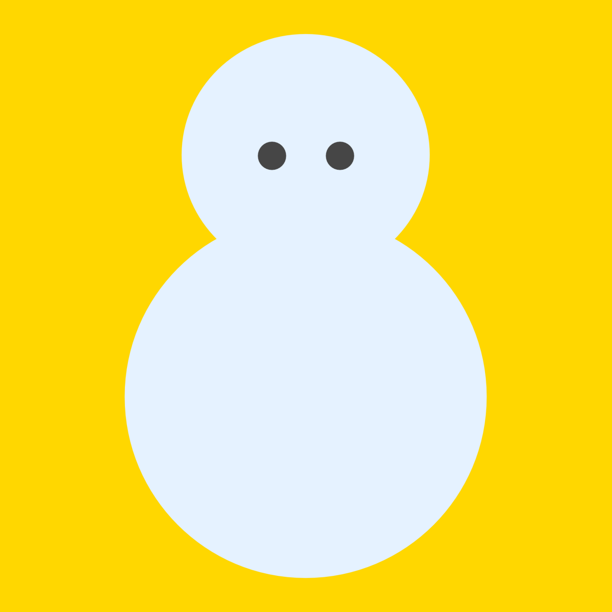 雪だるま（ベクターリメイク）