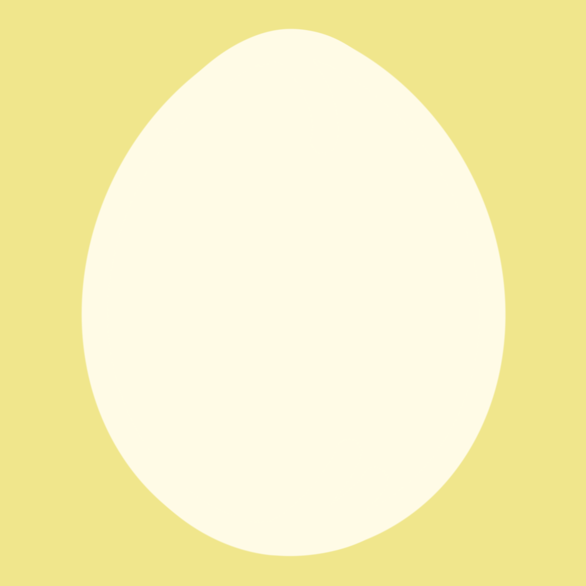 影がない白い玉子