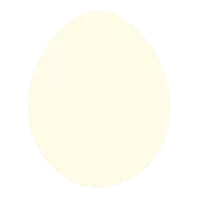 影がない白い玉子