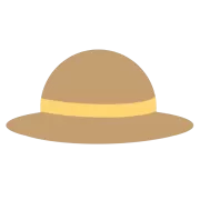 黄色いリボンの麦わら帽子