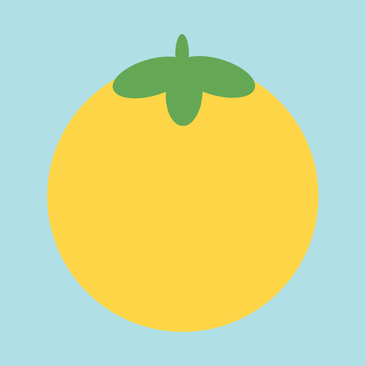 黄色のトマトのイラスト