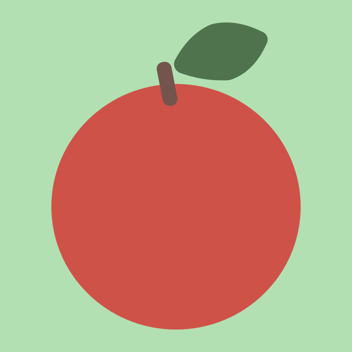 りんご（ベクターリメイク）のイラスト