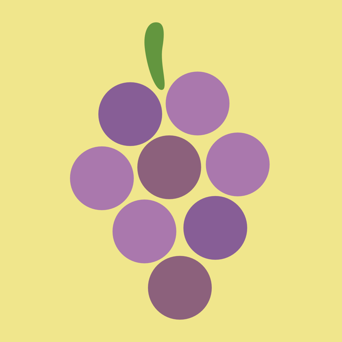 ぶどう（ベクターリメイク）のイラスト