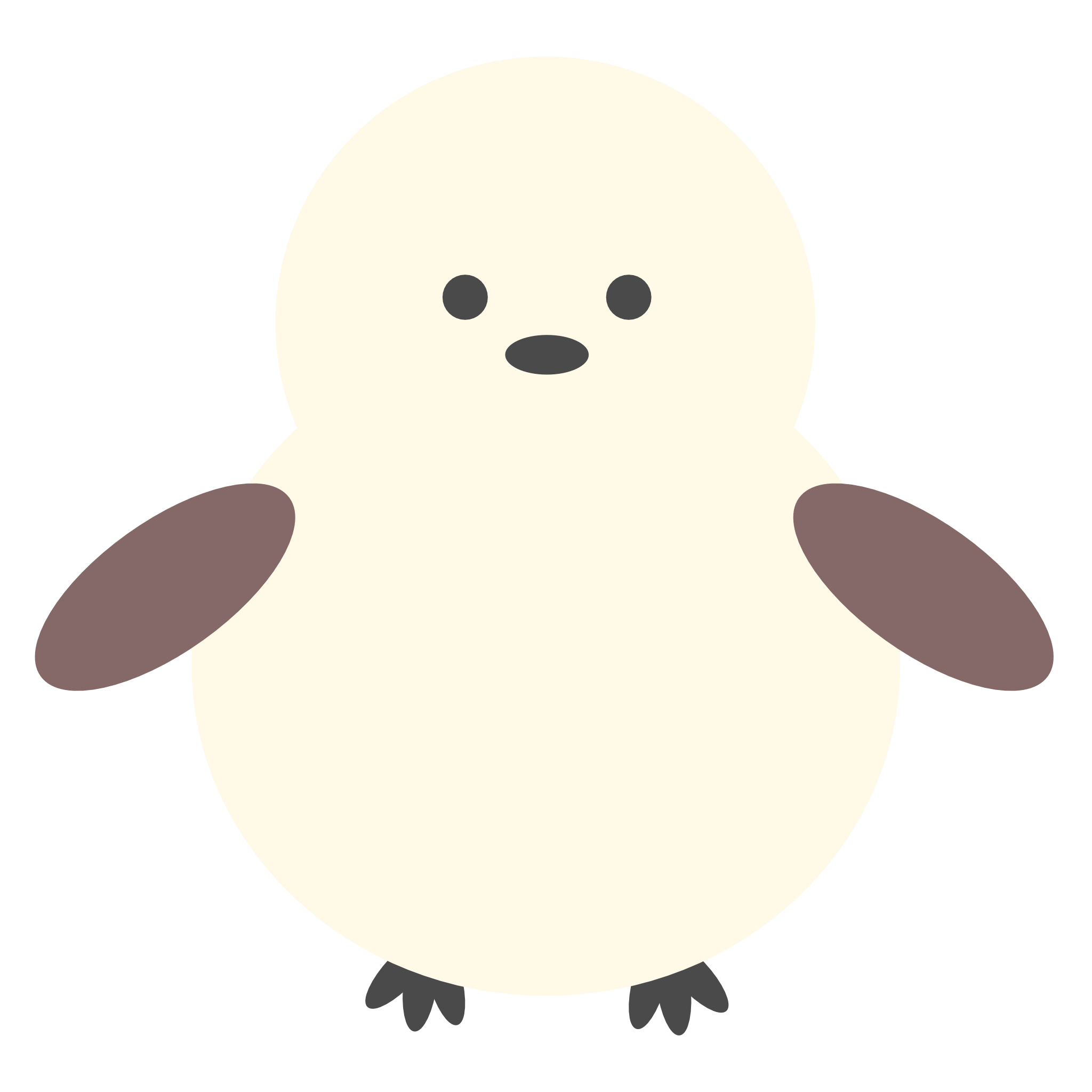 羽を広げるシマエナガ