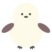 羽を広げるシマエナガ