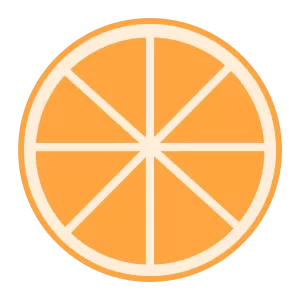 オレンジの断面（ベクターリメイク）