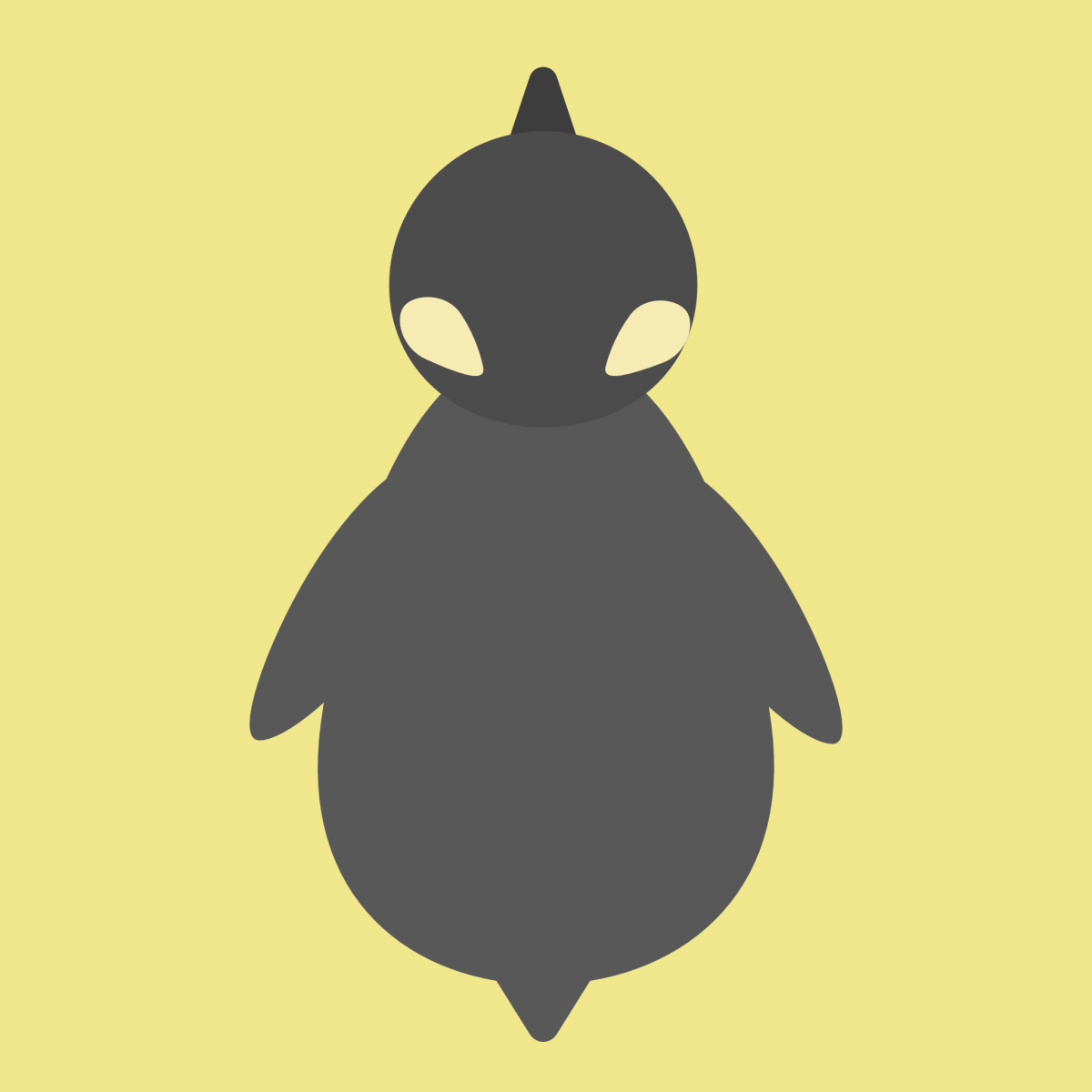 ペンギンの後ろ姿