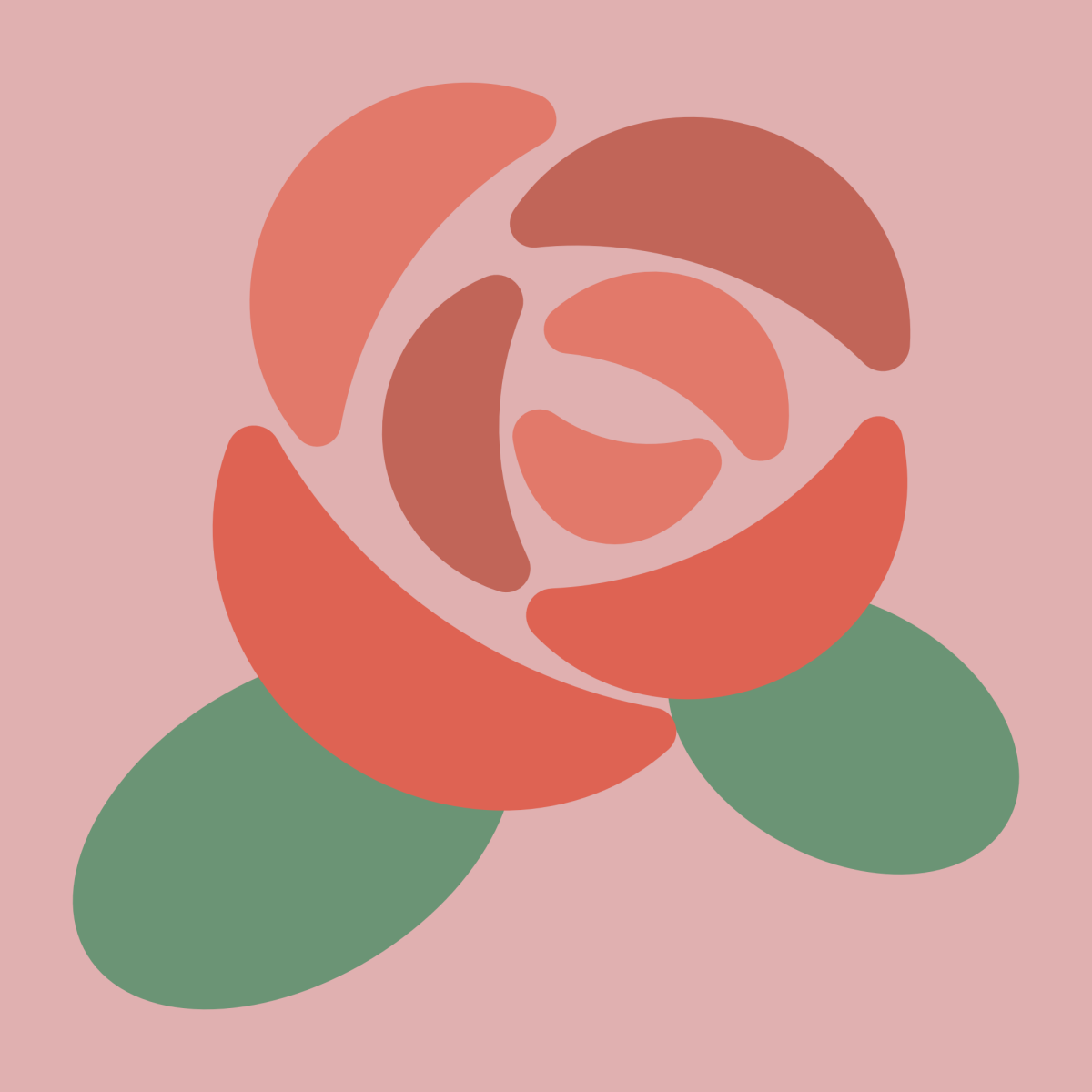 バラ（ベクターリメイク）のイラスト