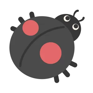 二つ星てんとう虫（ベクターリメイク）