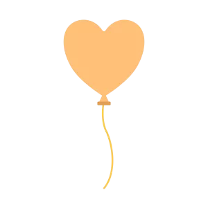 ハート型の風船