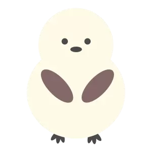 羽を前で重ねるシマエナガ