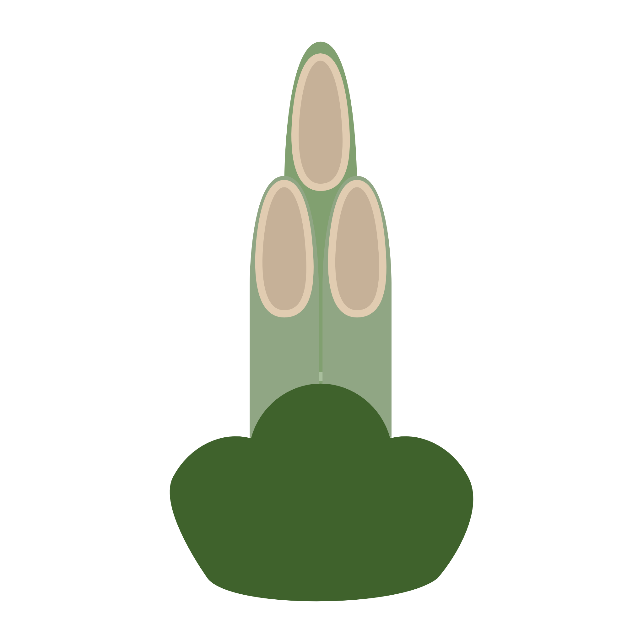 飾りのない門松