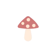 水玉模様のきのこ