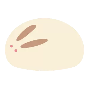 うさぎの饅頭