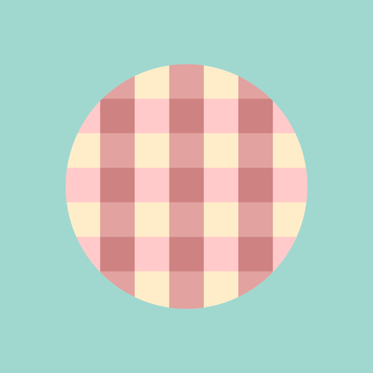 真上から見たテーブル