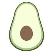 アボカドの断面