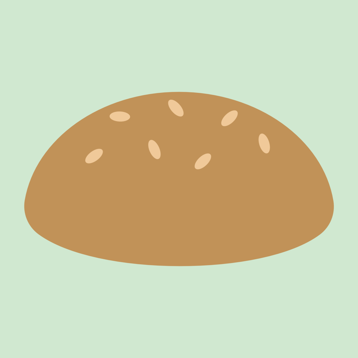 ハンバーガーパンズ上部分