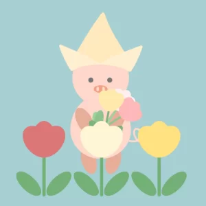 花とぶたさん