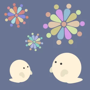 おばけと花火