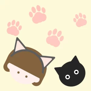 黒猫と少女