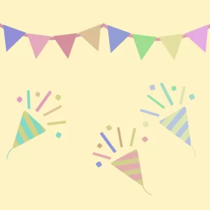 お祝いの瞬間