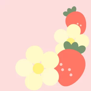 いちごの花畑
