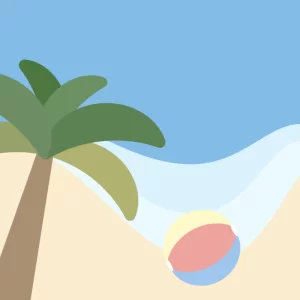 波とボールの遊び