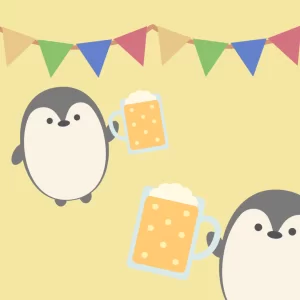 ペンギンの祝杯