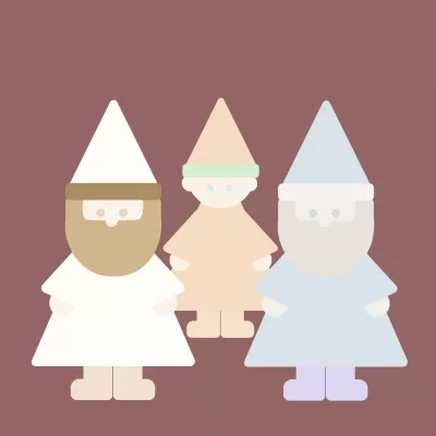 サンタクロースと小人