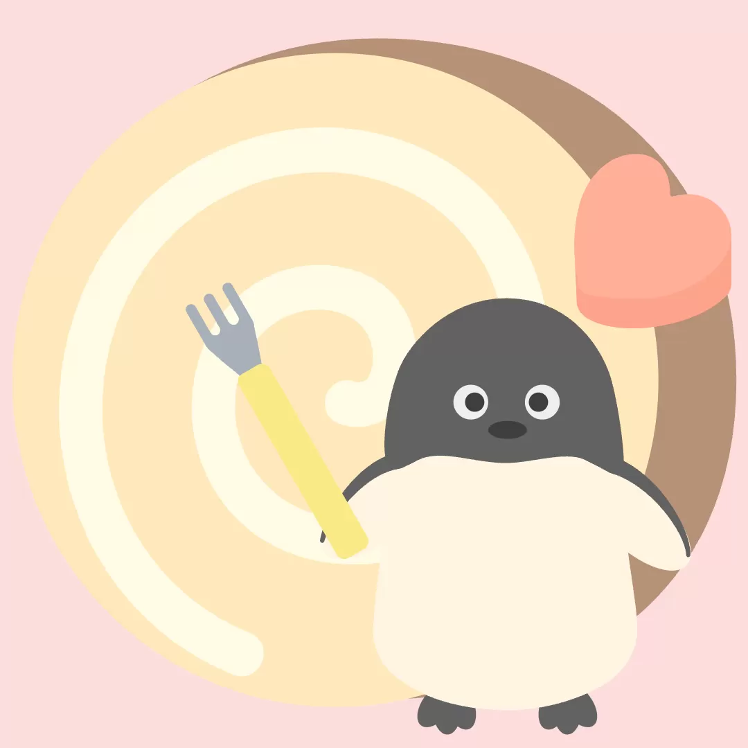 かわいいペンギンのおやつ