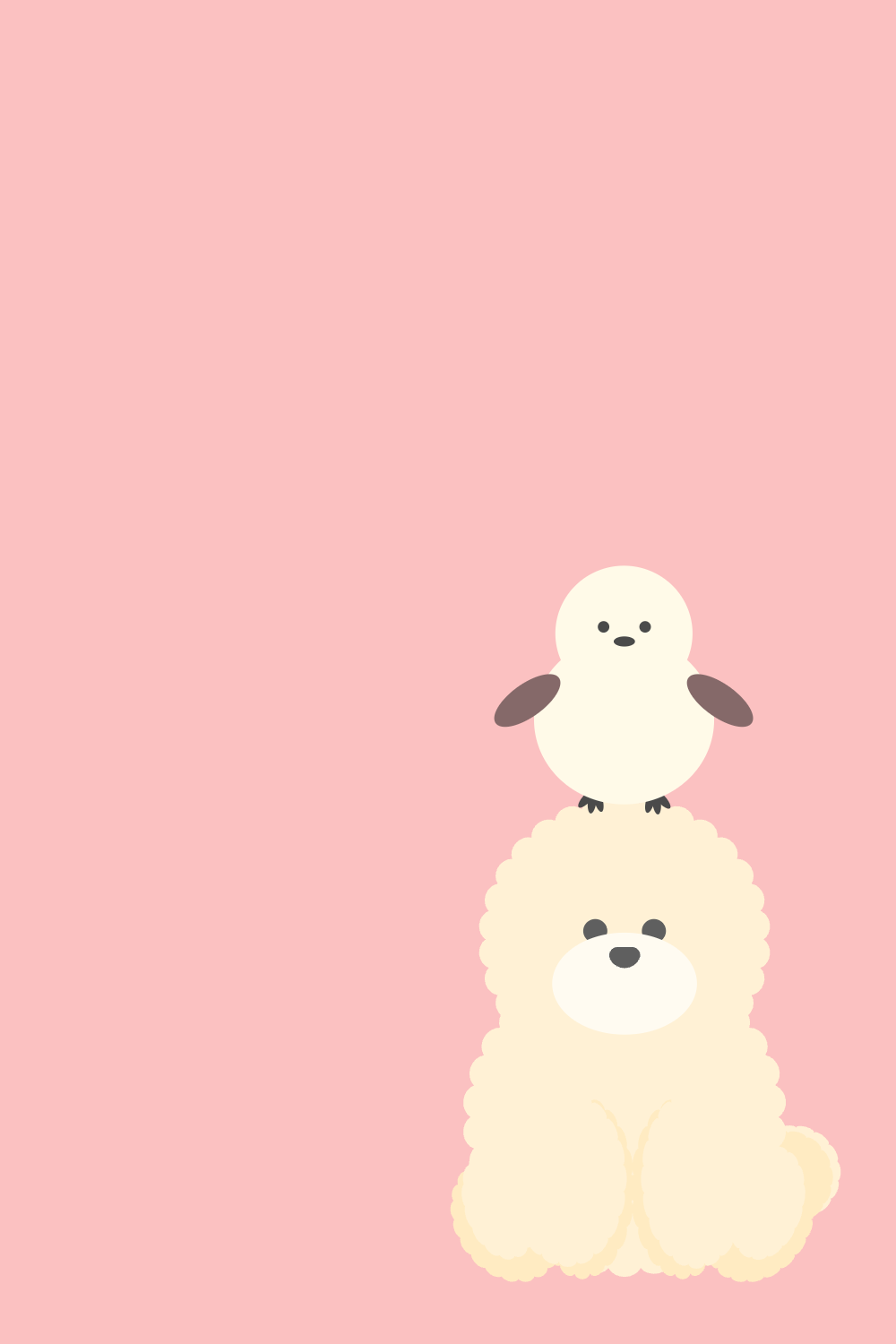 仲良しのふわふわコンビ