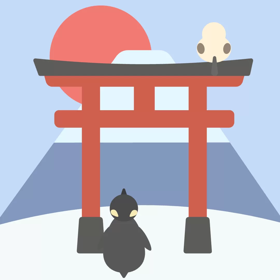 優雅な鳥たちの丘