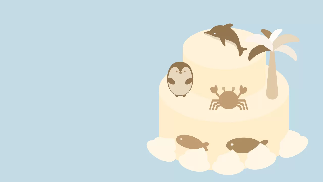 海の悦びケーキ