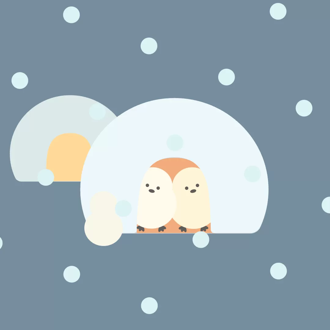 シマエナガの冬のひととき