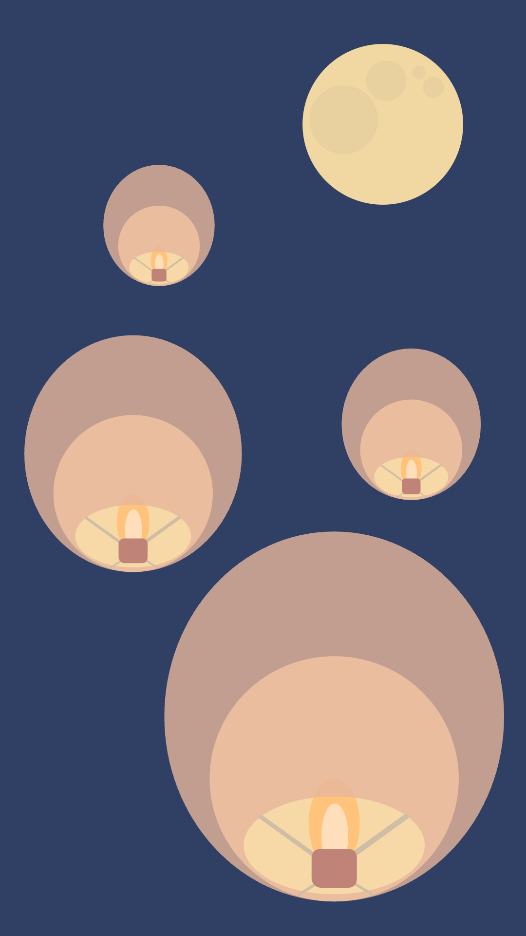 月夜のランタン幻想