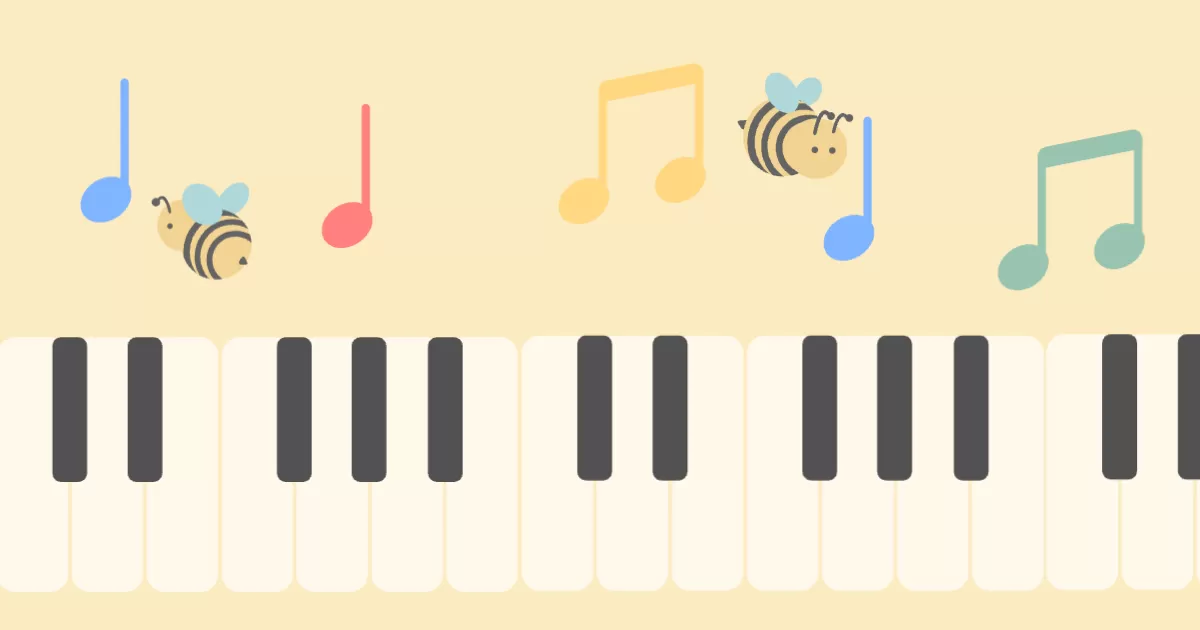 メロディと蜜蜂の調和