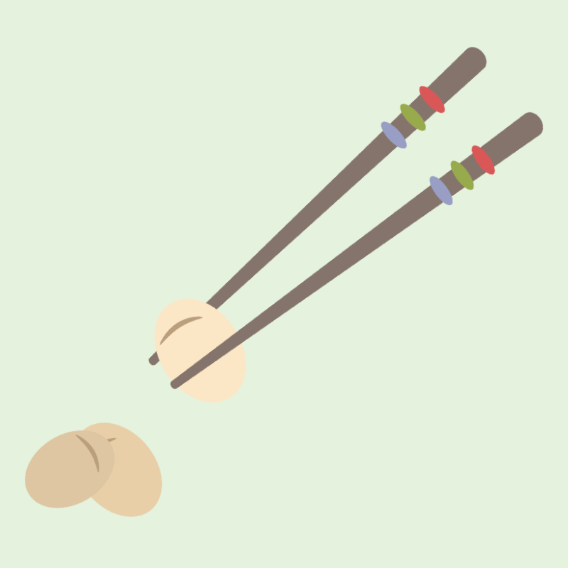 豆遊びのひととき