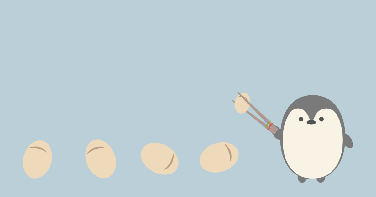 ペンギンの豆まき